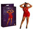 Moonlight Lingerie – Model 08 Lace Fishnet Dress – Plus Size (Red) Moonlight Lingerie – Model 08 Lace Fishnet Dress – Plus Size (Red)